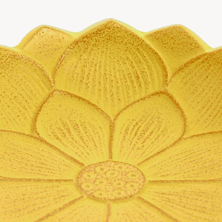 Iwachu Incense Burner - Yellow Lotus Flower - 1