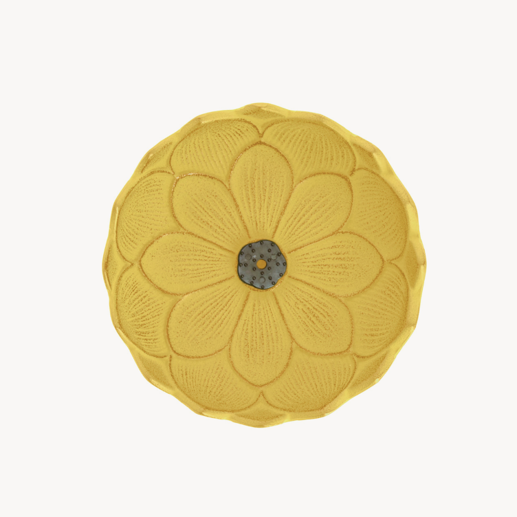 Iwachu Incense Burner - Yellow Lotus Flower