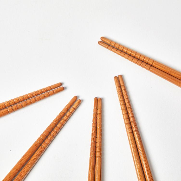 Chopsticks Bamboo (5 pairs) - 0