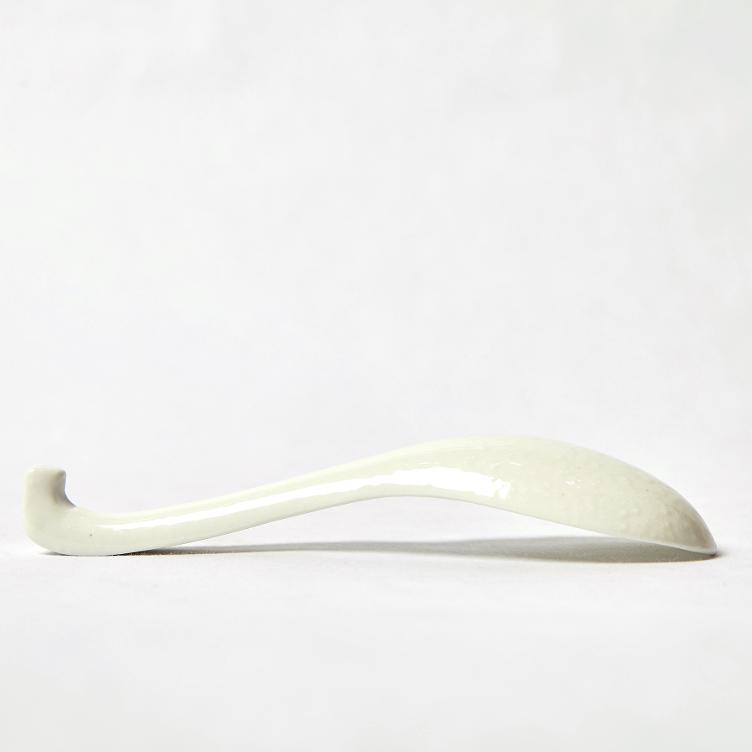 Ceramic Spoon - white - 1