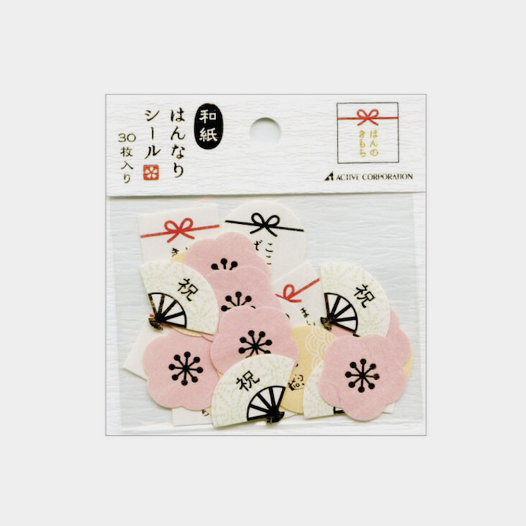 Sticker flakes Sakura / Fächer