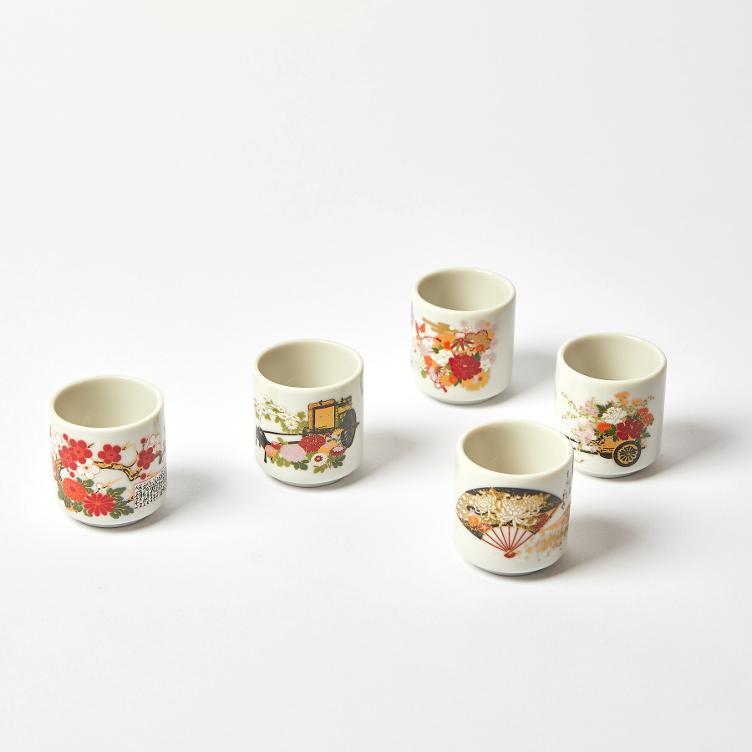 Sake Cup Set - Floral