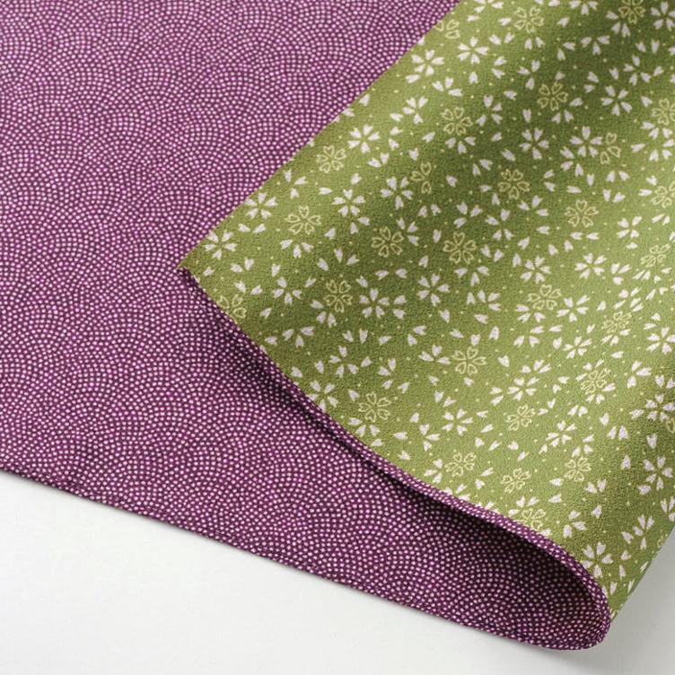 Furoshiki Amunzen - purple / green