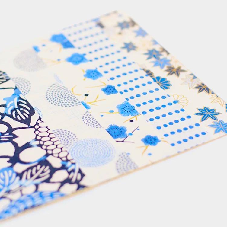 Origami Yuzen Washi blue (15 x 15cm) - 0