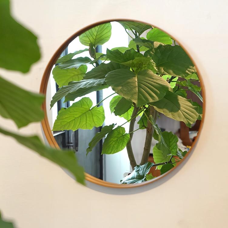 Spiegel – Kirschholz (rund) - 1