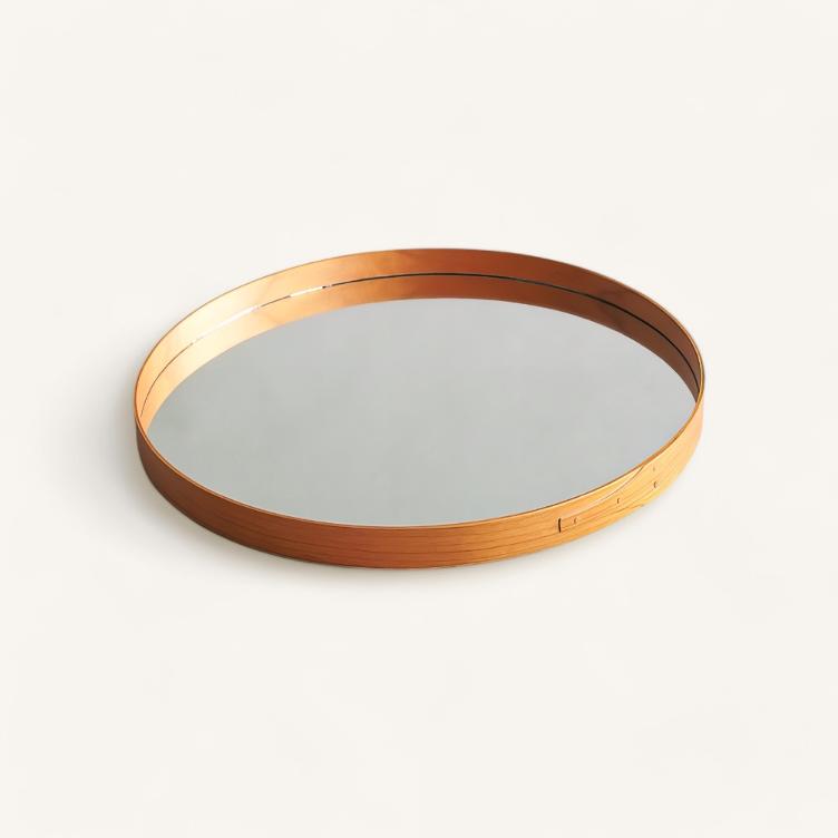 Spiegel – Kirschholz (rund) - 0