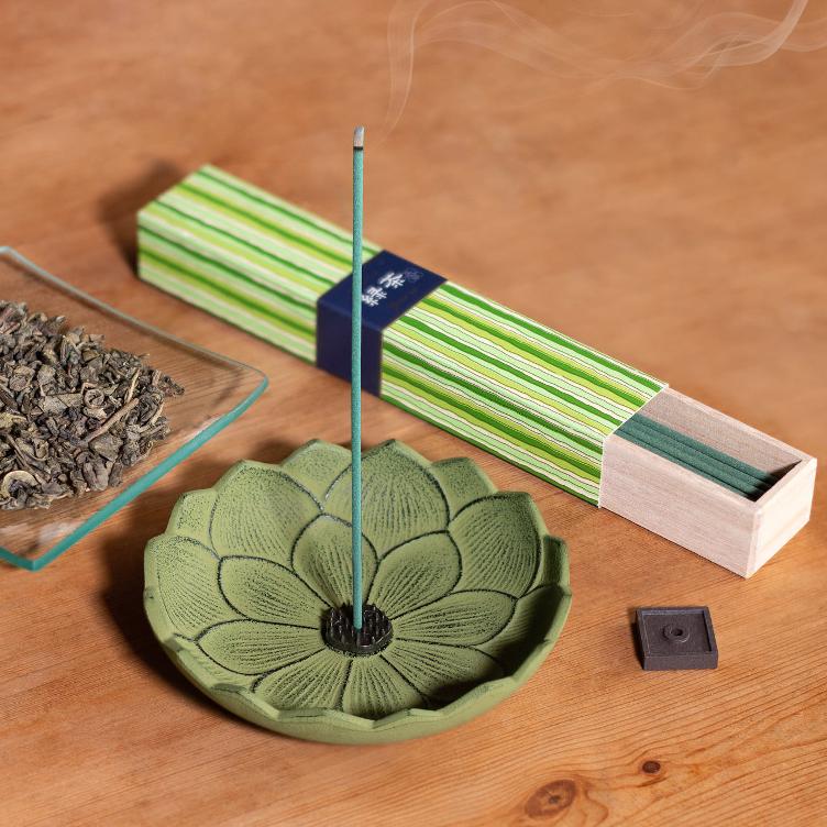 Incense Holder – Green Lotus - 0