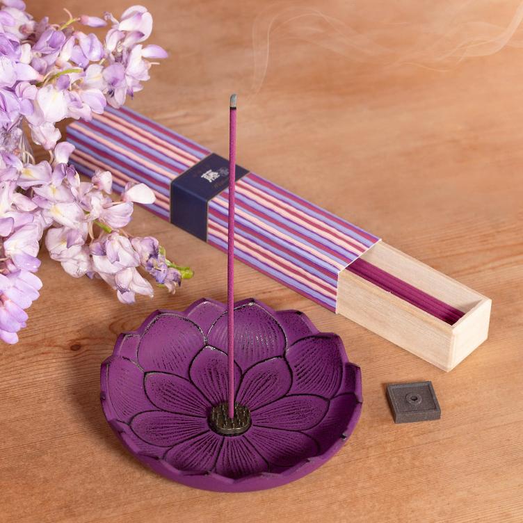 Räucherstäbchenhalter – Lotus Lila - 0