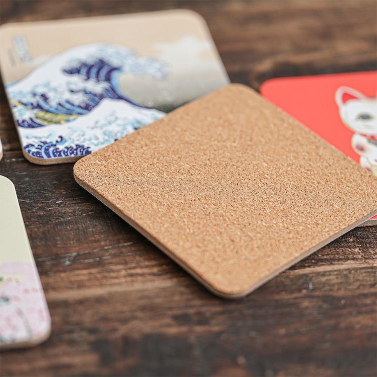 Cork Coaster – Sakura & Rabbit - 0