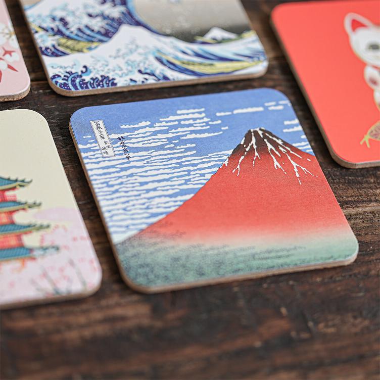 Cork Coaster – Sakura & Rabbit - 0