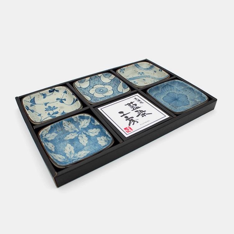 Mini plate indigo - Gift set - 1