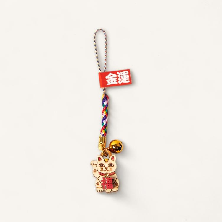 Hinoki Holzanhänger – Manekineko - 0