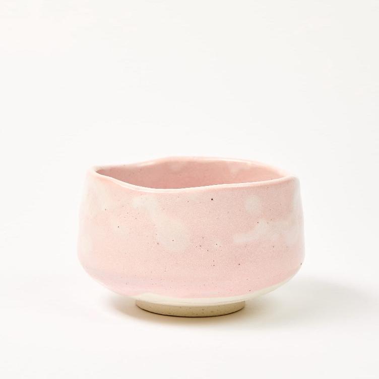 Matcha Chawan - Shino Tataki (pink)