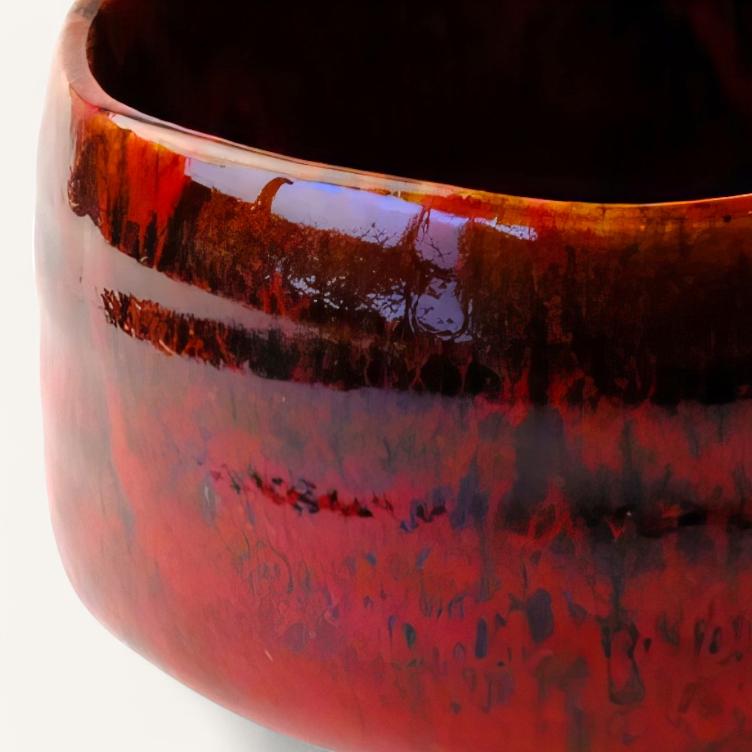 Matcha Chawan – Red Tengu - 0