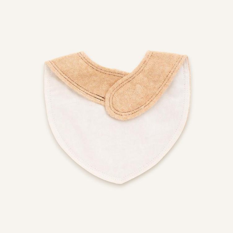 Baby Bib - Cat (brown) - 0