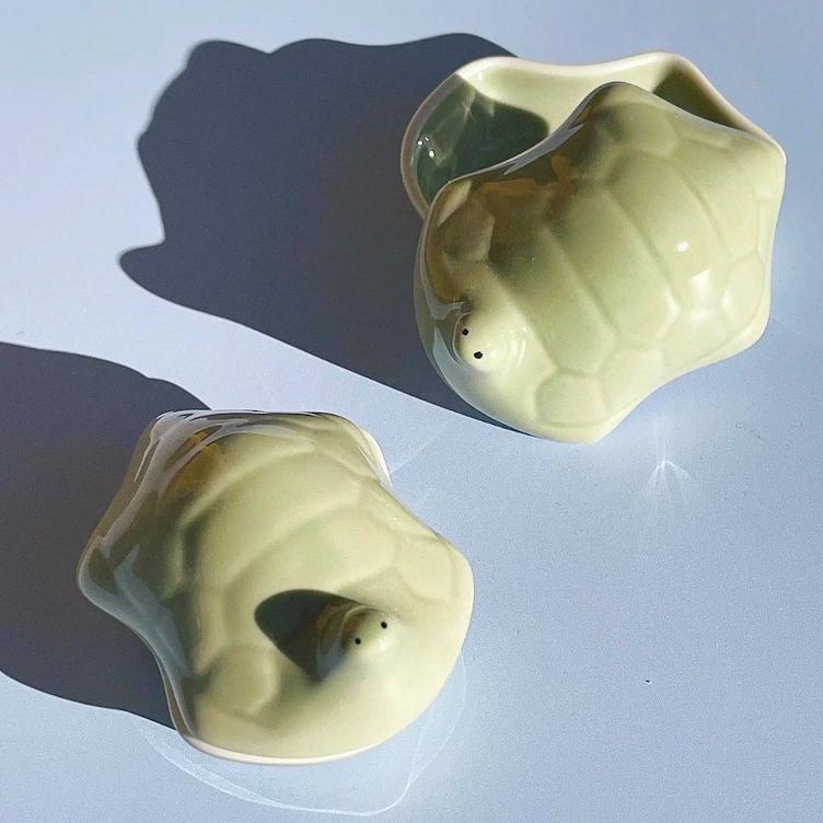 Mini Keramikbehälter – Schildkröte - 0