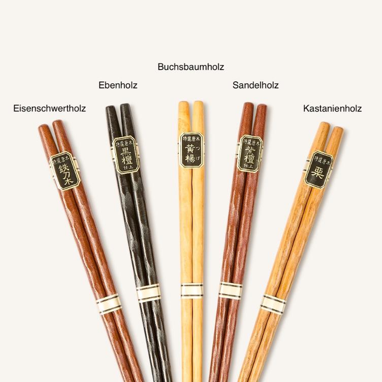 Essstäbchen – Holz (5 Paare) - 0