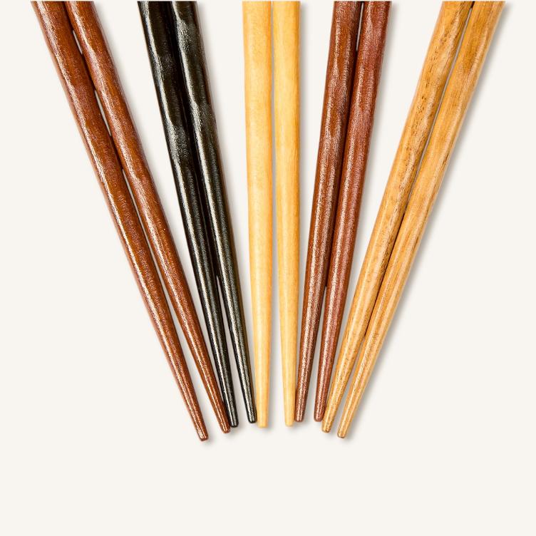 Essstäbchen – Holz (5 Paare) - 2