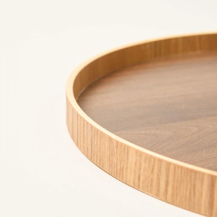 Holztablett Dunkel – 30 cm - 0