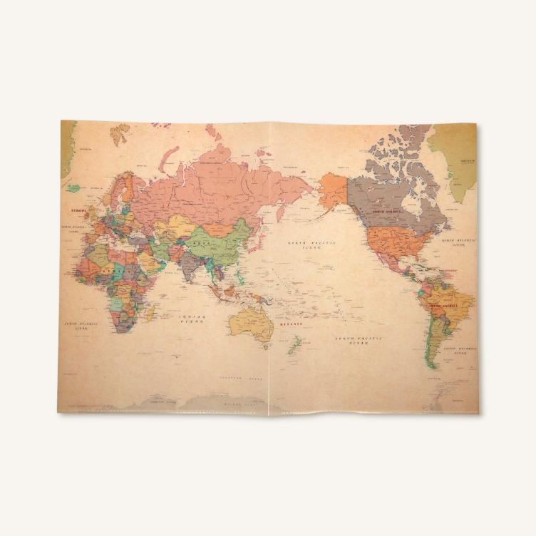 Klarsichtmappe (A4) – Weltkarte - 1