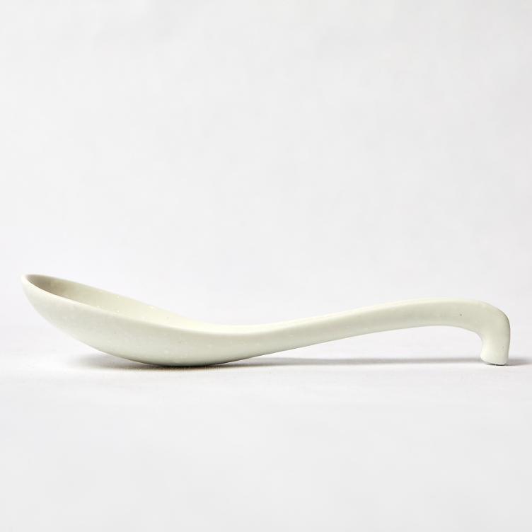 Ceramic Spoon - white - 0