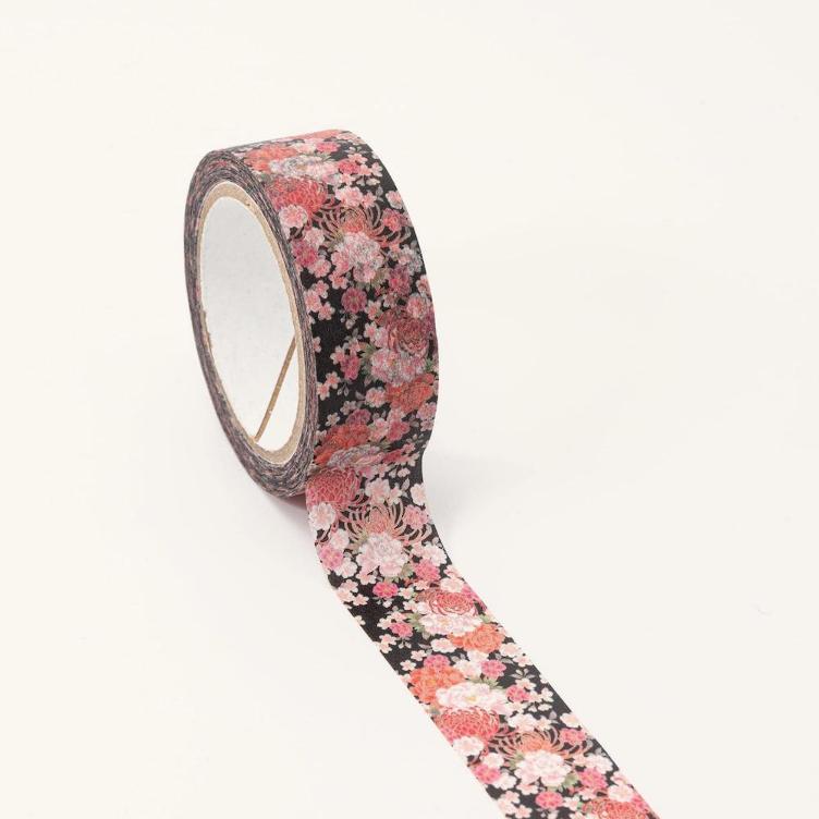 Washi Tape – Pfingstrose / Chrysantheme / Sakura - 0