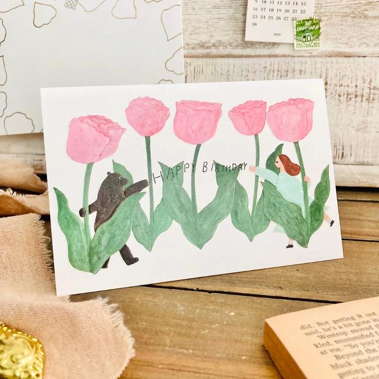 Geburtstagskarte – Tulpen - 0