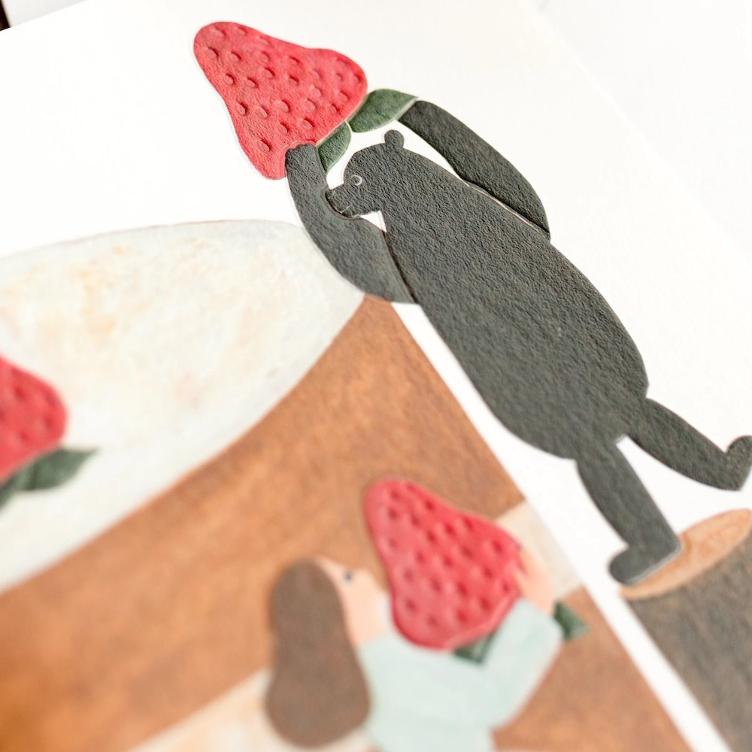 Geburtstagskarte – Erdbeerkuchen - 4