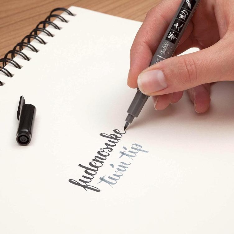 Kalligrafie-Stift – Tombow Fudenosuke Twin - 2