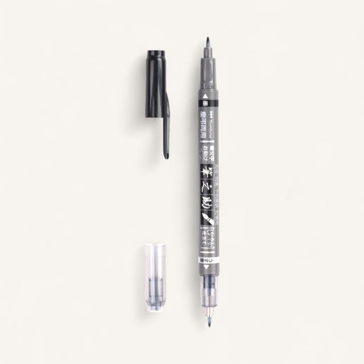 Kalligrafie-Stift – Tombow Fudenosuke Twin - 0