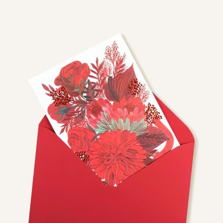 Folded Card – Mona Bouquet - 1