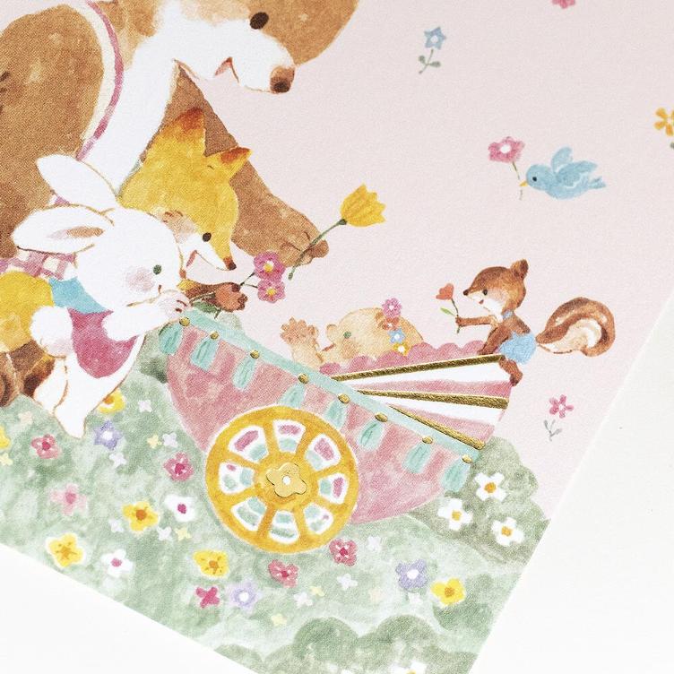 Faltkarte – Baby Pink - 0