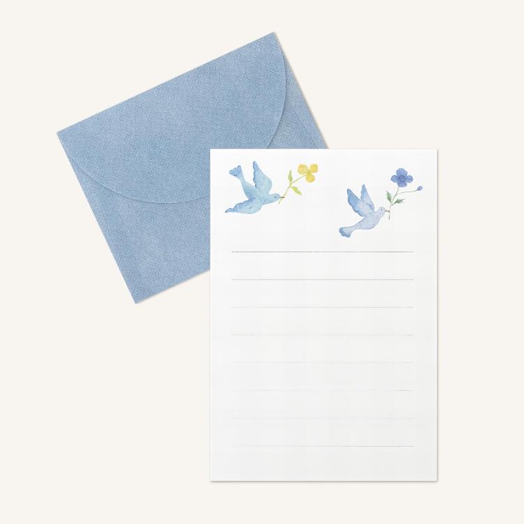 Mini Briefpapier - Michikusa blau - 0