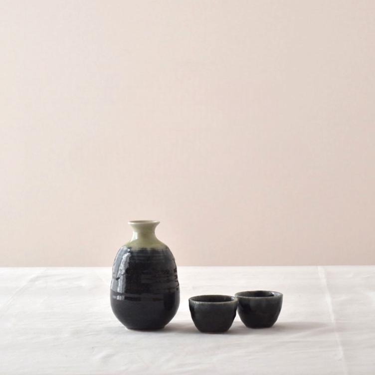 Sake Ochoko – Blue Glaze - 1