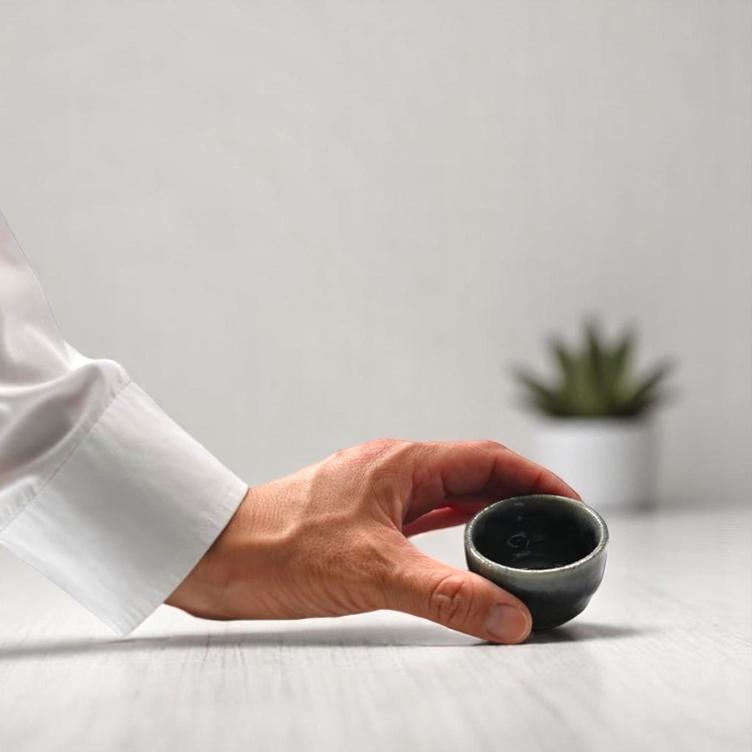 Sake Ochoko – Blue Glaze - 0