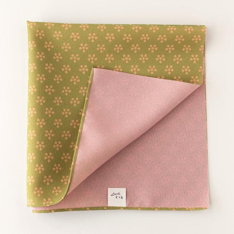 Furoshiki Rikyubai – green / pink - 1