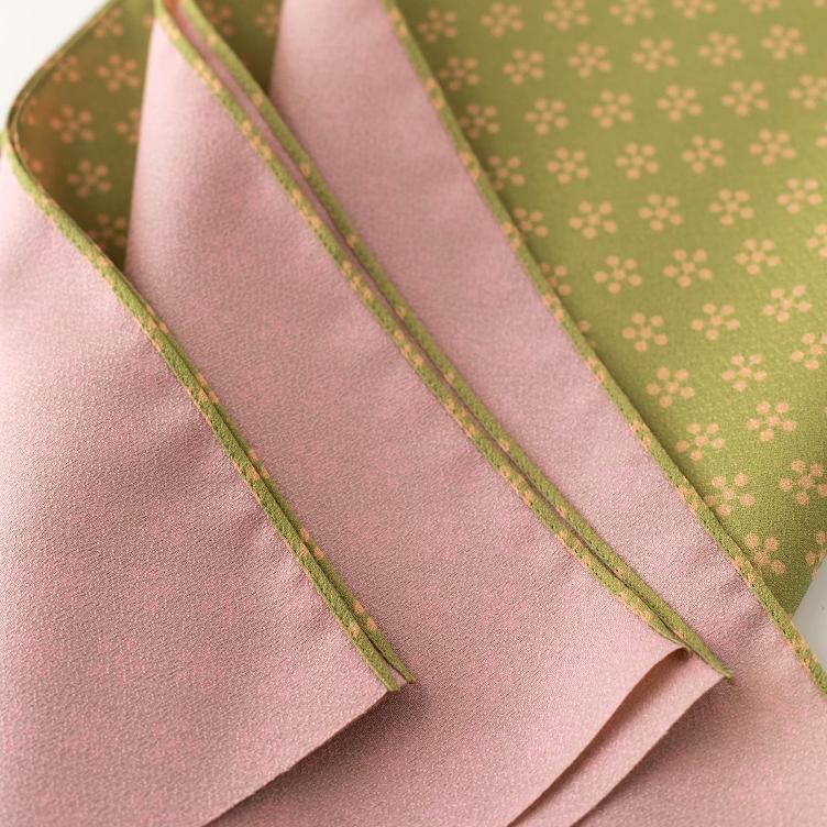 Furoshiki Rikyubai – green / pink - 0