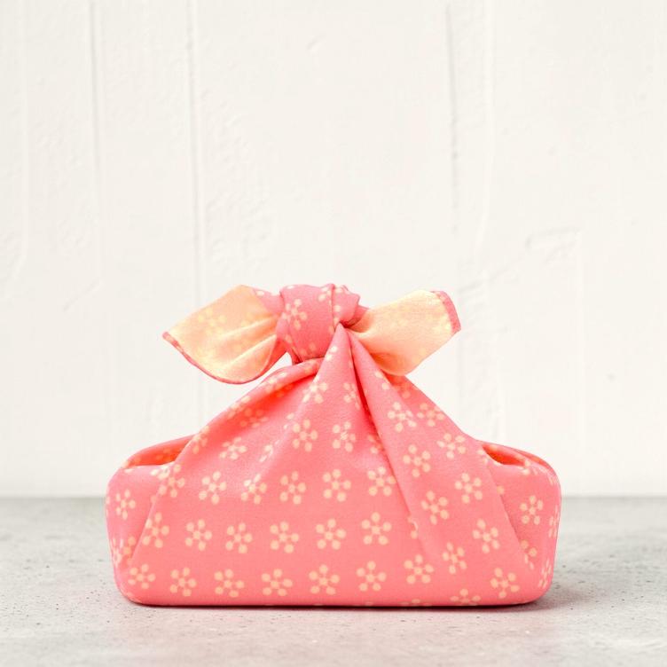 Furoshiki Rikyubai – rosa / ecru - 0