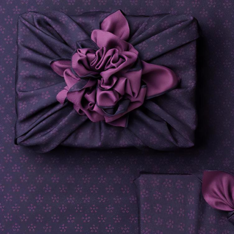 Furoshiki Rikyubai – purple / purple
