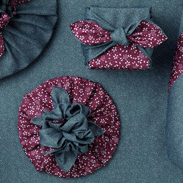 Furoshiki Amunzen – green / bordeaux