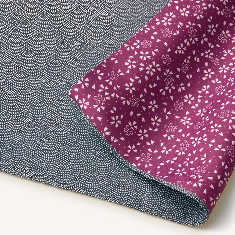 Furoshiki Amunzen – grün / bordeaux - 0