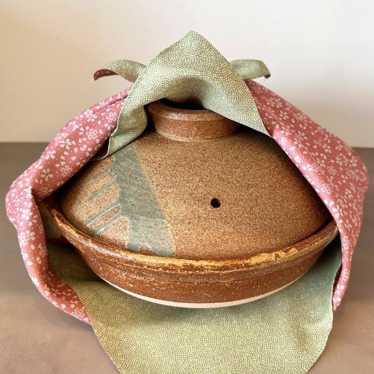 Furoshiki Amunzen – light green / pink - 2