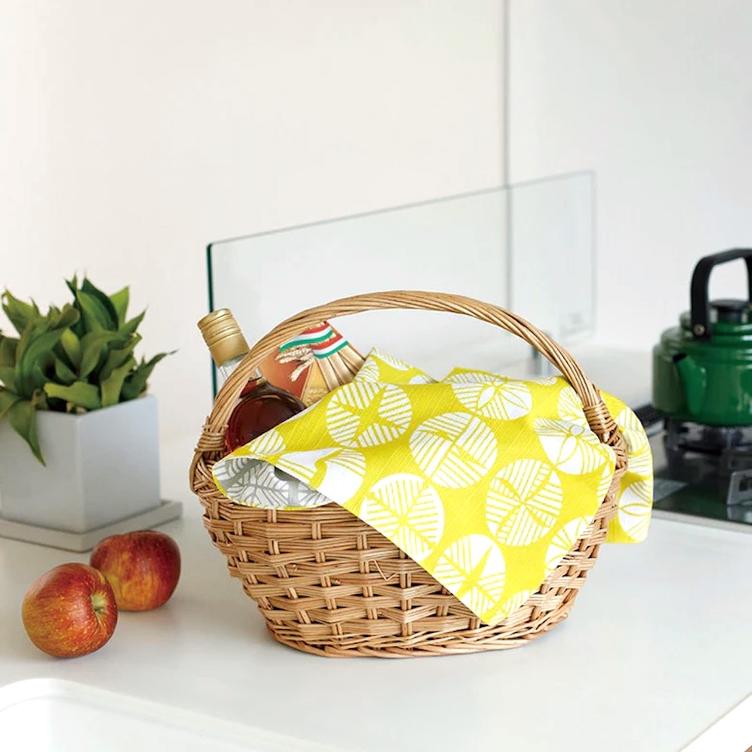 Furoshiki – Pine (gelb/grau) - 6