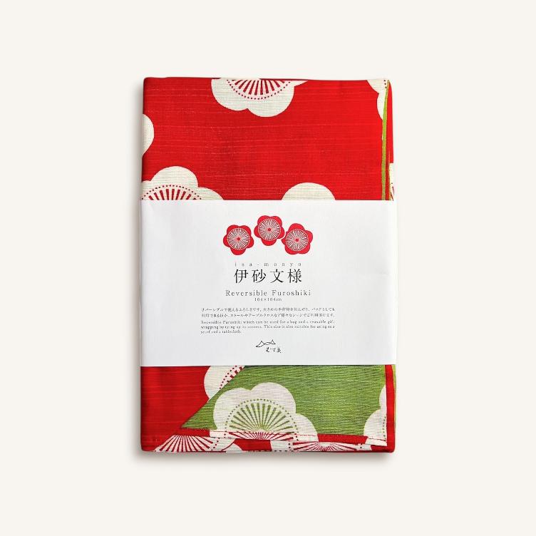 Furoshiki – Ume (rot/grün) - 2