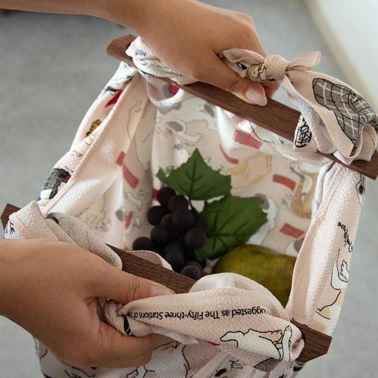 Furoshiki Patchin – Walnut - 3