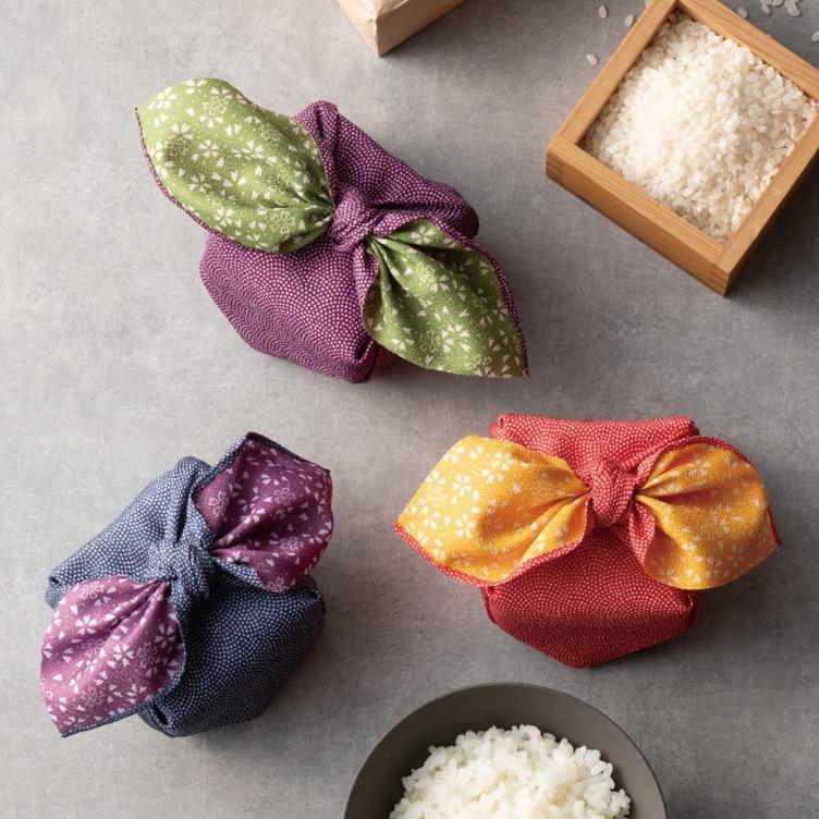 Furoshiki Amunzen – purple / green - 2