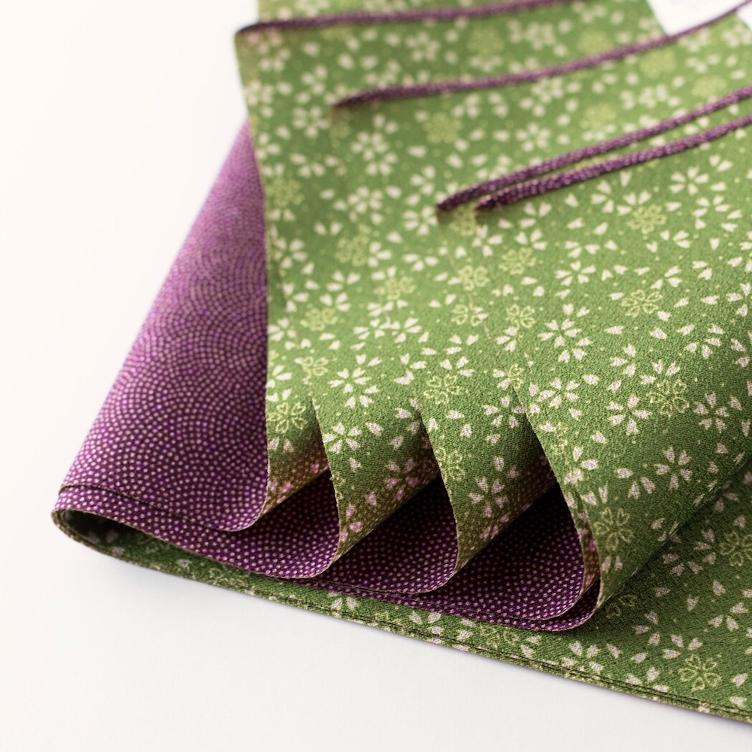 Furoshiki Amunzen – purple / green