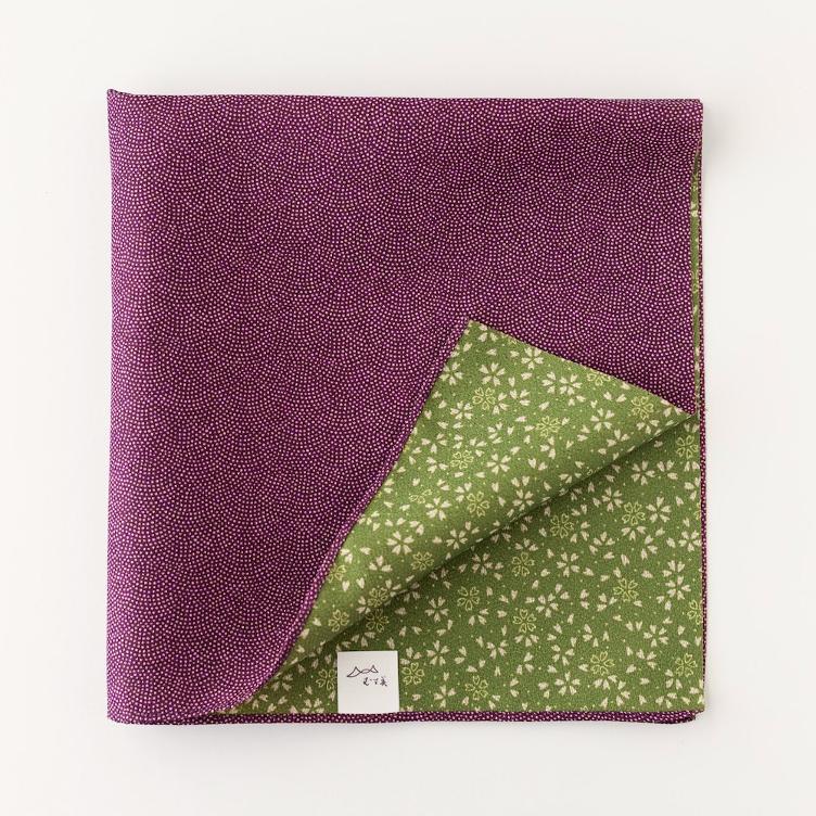 Furoshiki Amunzen – purple / green - 0