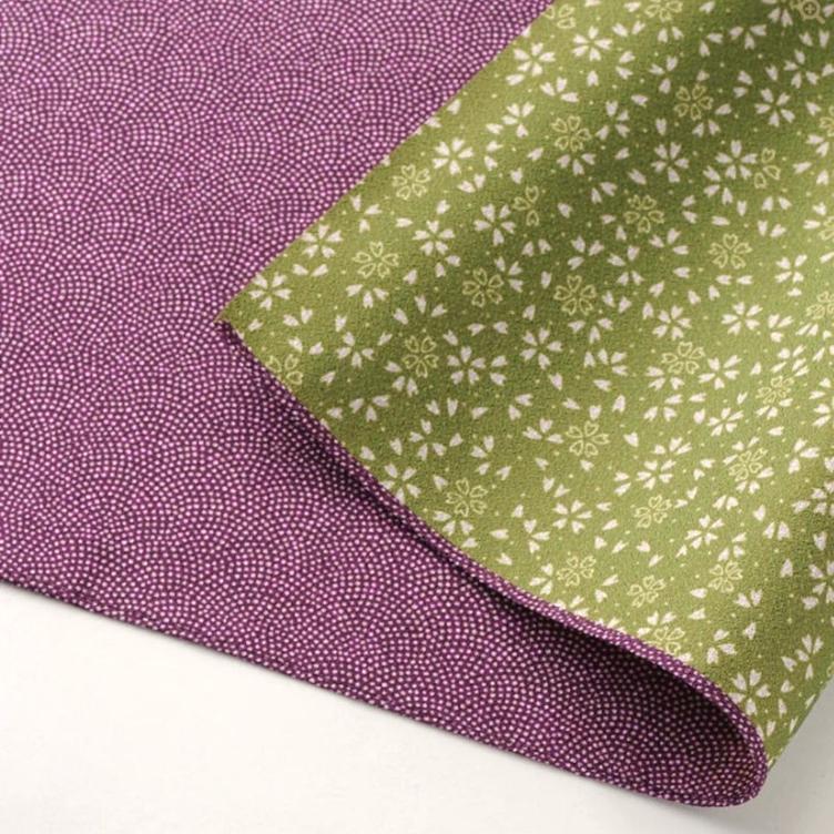 Furoshiki Amunzen – purple / green - 1