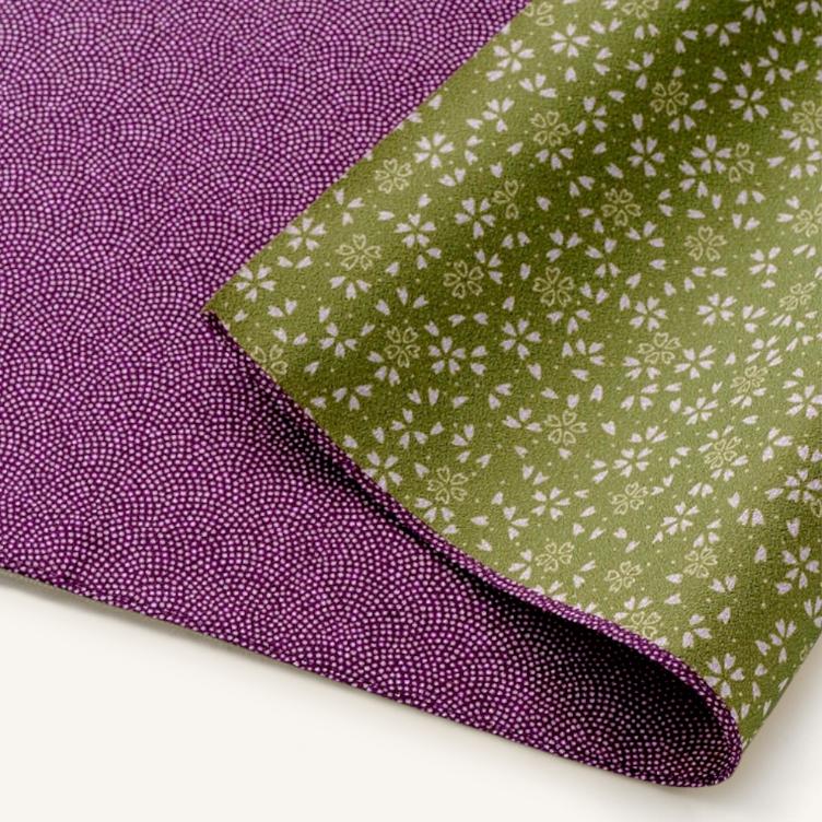 Furoshiki Amunzen – purple / green